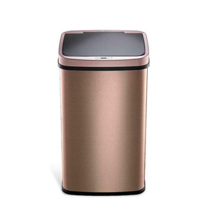 lot 24 image: Nine Stars Stainless Steel 13.2-Gallon Sensor Trash Can