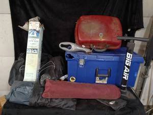 lot 17 image: Outdoor Adventure Camping Set with Dome Tent and Gas Grill