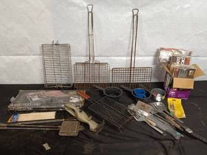 lot 44 image: Outdoor Cooking and Grilling Tools and Accessories Set