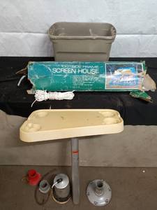 lot 45 image: RVBoat Table with Screen House