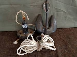 lot 58 image: Set of Roloff Marine Anchors with Ropes