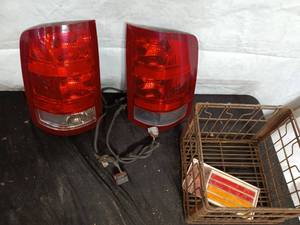 lot 88 image: Pair of Dodge Tail Lights with Wiring Harness