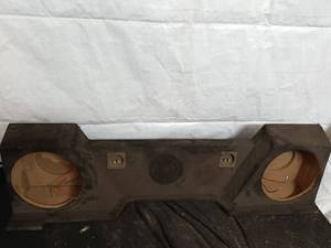 lot 90 image: Under Seat Sub Box for Chevy Extended Cab - Holds two 12 Subwoofers