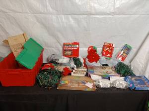 lot 111 image: Assorted Collection of Christmas Lights and Decorations