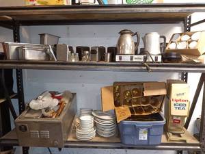 lot 122 image: Assorted Vintage Commercial Restaurant Supplies and Equipment