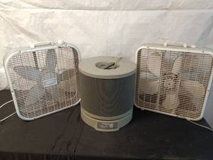 lot 148 image: Honeywell Air Purifier and Lasko Box Fans