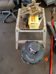 lot 193 image: Shop-Vac 2.5 HP WetDry Vacuum and Wood Mortising Attachment Set