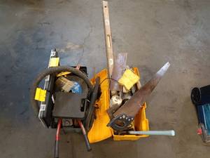 lot 196 image: Assorted Hand Tools with Yellow Toolbox