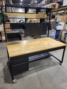 Rolling Butcher Block Work Bench (568085)