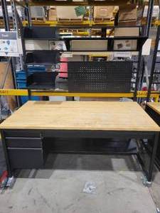 Rolling Butcher Block Work Bench (568086)