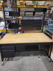 Rolling Butcher Block Work Bench (568087)
