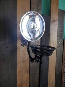 lot 4 image: Vintage Cast Iron CandleLight Sconce with Reflector Plate