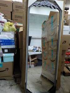 lot 1 image: Filigree Full Length Mirror 22 x 64...