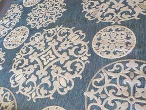 lot 33 image: Toscana Emporia Navy Area Rug 7 ft ...