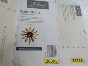 lot 44 image: Belavi Rain Chain...