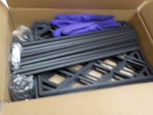 lot 45 image: 6 Panel Decorative Garden Fence wit...