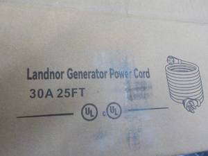 lot 54 image: Landnor Generator Power Cord 25 ft...