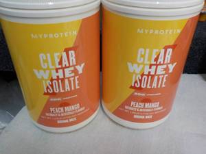 lot 93 image: 2 Clear Whey Isolate 1.05 lb. each ...