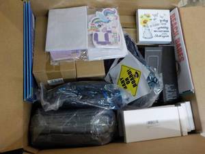 lot 150 image: Box of Amazon Overstock...