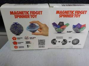 lot 157 image: 2 Magnetic Fidget Spinner Toys...