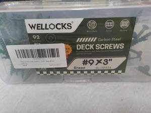 lot 159 image: Wellocks Carbon Steel Deck Screws 9...