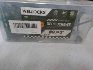 lot 160 image: Wellocks Carbon Steel Deck Screws 9...