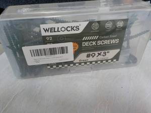 lot 162 image: Wellocks Carbon Steel Deck Screws 9...