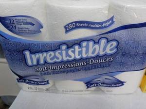 lot 163 image: 12 Rolls Irresistible 2 ply Bath Ti...