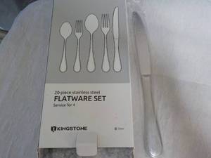 lot 176 image: Kingston 20 pc Stainless Steel Flat...