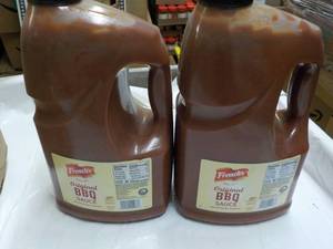 lot 200 image: 2 Gallon Jugs Frenchs BBQ Sauce...