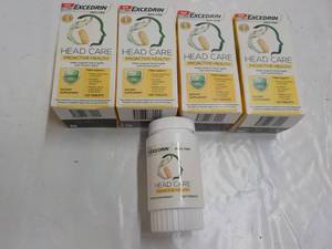 lot 262 image: 5 boxes Excedrin Head Care Dietary ...