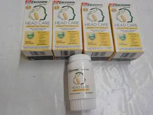 lot 263 image: 5 boxes Excedrin Head Care Dietary ...