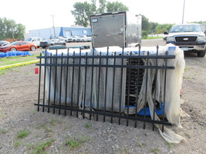 lot 103 image: STEEL ORNAMENTAL FENCING - NEW - NEVER INSTALLED - MATCHES LOT 102