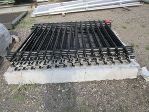 lot 104 image: ALUMINUM ORNAMENTAL FENCE  PANELS - NEW - NEVER INSTALLED