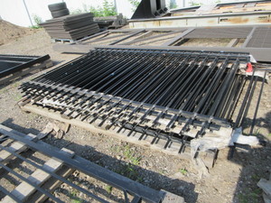 lot 106 image: STEEL, ORNAMENTAL FENCE PANELS - NEW - NEVER INSTALLED