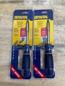 lot 140 image: Lot of 2 - IRWIN Screwdriver, Magnetic (1948780)