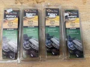 lot 82 image: Deka lot of 4 Lawn and Garden Battery Cable 6 Gauge 19