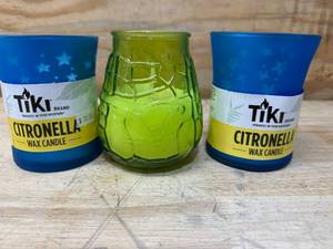 lot 84 image: Wax Candles lot of 3