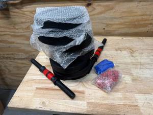lot 99 image: Adjustable-Dumbbells-Sets,Free Weights-Dumbbells Set of 2 Convertible To Barbell A Pair of Lightweight for Home Gym