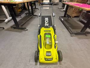 lot 11 image: Ryobi 20 Battery Powered Lawn mower model # RY401011VNM - (Tool Only)