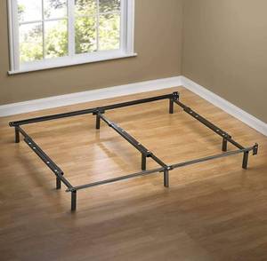 lot 17 image: ZINUS Compack Metal Adjustable 7 Inch Support Bed Frame for Box Spring and Mattress Set, FullQueenKing