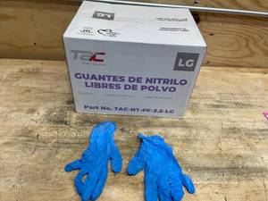 lot 173 image: Powdered Free Large Nitrile Gloves - 1000 Gloves Total