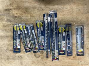 lot 190 image: Lot of 9 - Various Bosch Carbide Drill Bits
