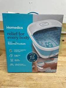 lot 105 image: Homedics Collapsible Footbath With Invigorating Bubbles 16 X14.5X8.5