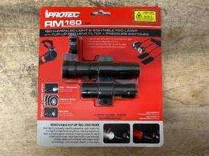 lot 231 image: PROTEC Rail Mount Firearm Light Red Laser Black (07102510)