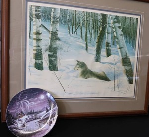 lot 38 image: SIGNED AND NUMBERED PRINT  BRADFORD EXCHANGE PLATE