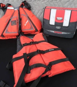 lot 73 image: LIFE JACKETS  COOLER