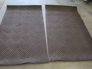 lot 97 image: 2 RUBBER BACKED RUGS