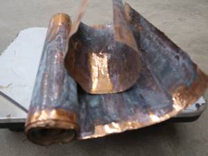 lot 121 image: COPPER SHEETING ROLL