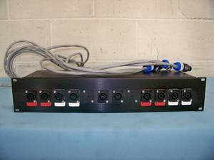 lot 93 image: Mic  Microphone Junction Box - Input  Output with Neutrik  Speak-on Connections